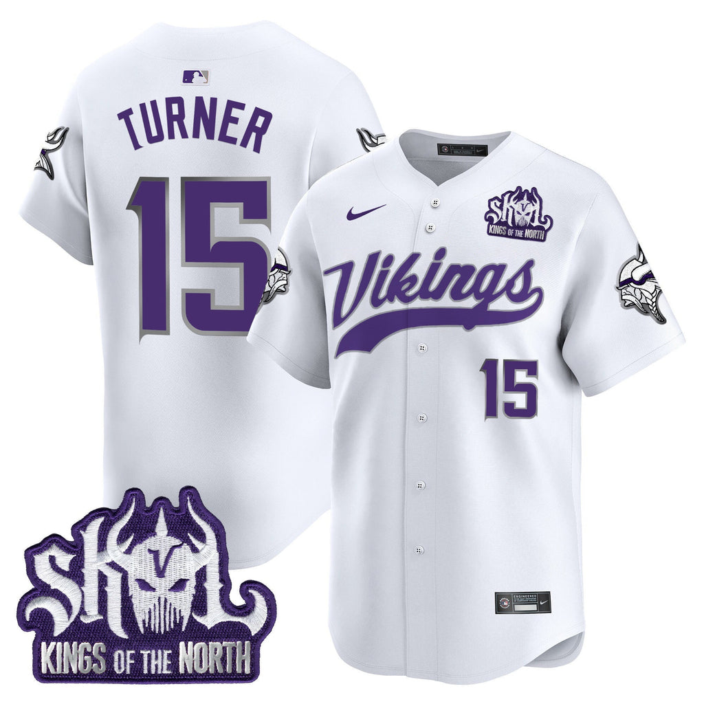 Men's Minnesota Vikings King Of The North Patch Vapor Premier Limited Jersey - All Stitched