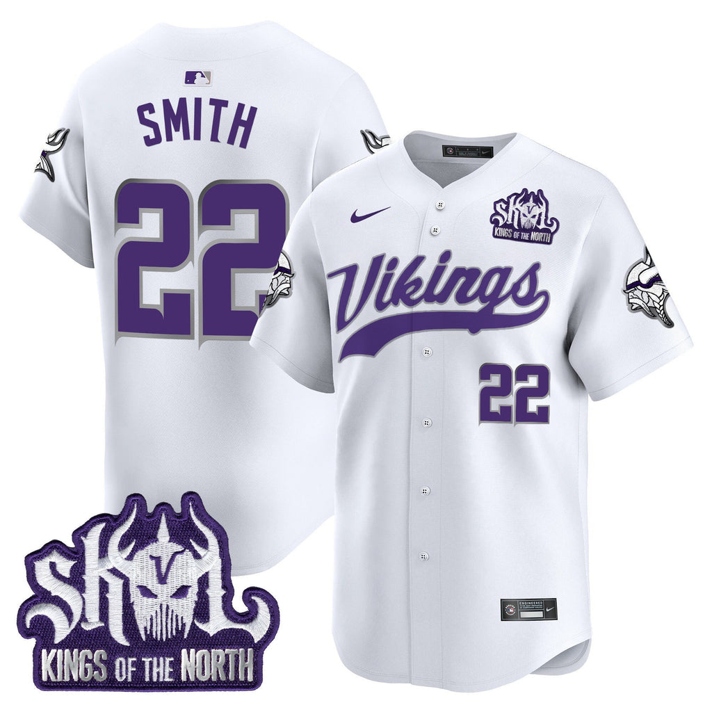 Men's Minnesota Vikings King Of The North Patch Vapor Premier Limited Jersey - All Stitched