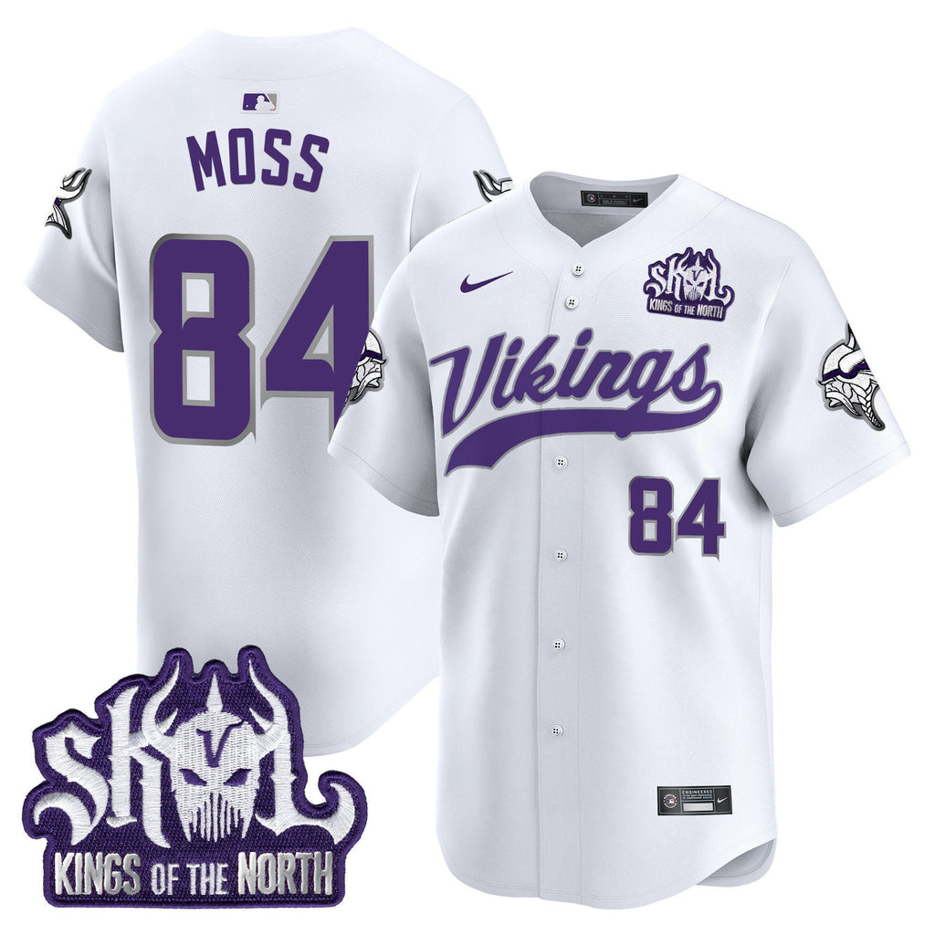 Men's Minnesota Vikings King Of The North Patch Vapor Premier Limited Jersey - All Stitched