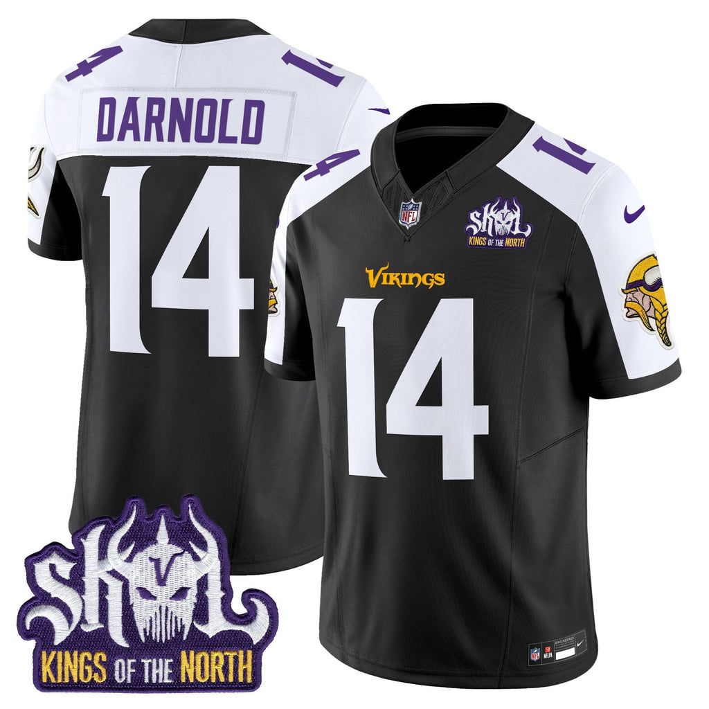 Men's Minnesota Vikings King Of The North Patch Vapor Limited Jersey V2 - All Stitched