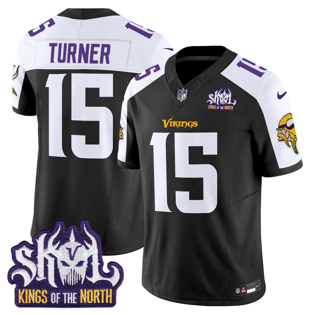 Men's Minnesota Vikings King Of The North Patch Vapor Limited Jersey V2 - All Stitched