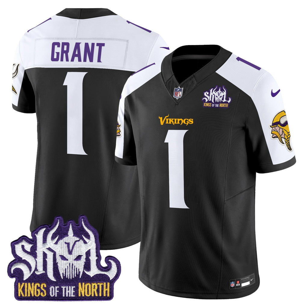 Men's Minnesota Vikings King Of The North Patch Vapor Limited Jersey V2 - All Stitched