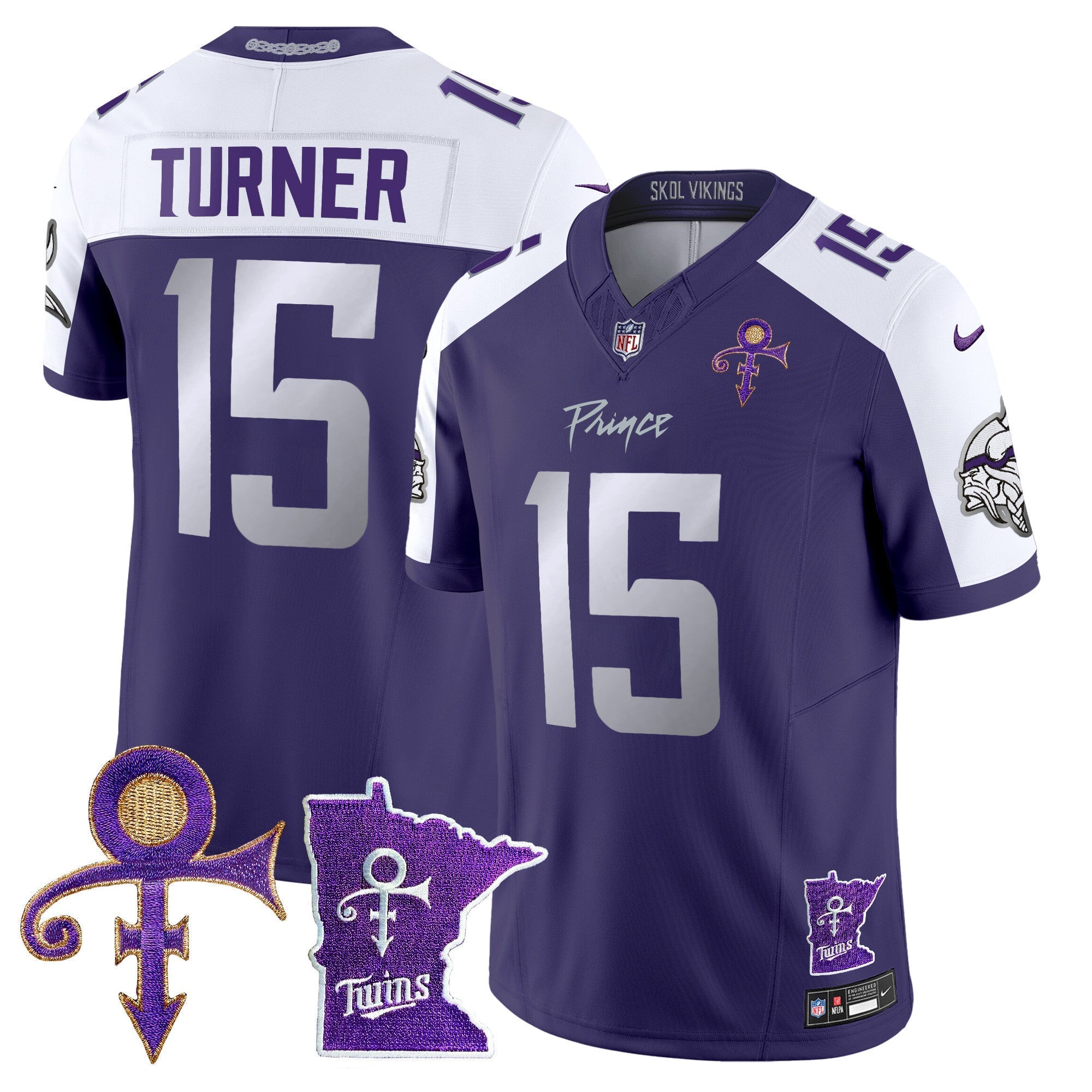 Men's Minnesota Vikings 2024 Prince Vapor Limited Jersey V2 - All Stitched