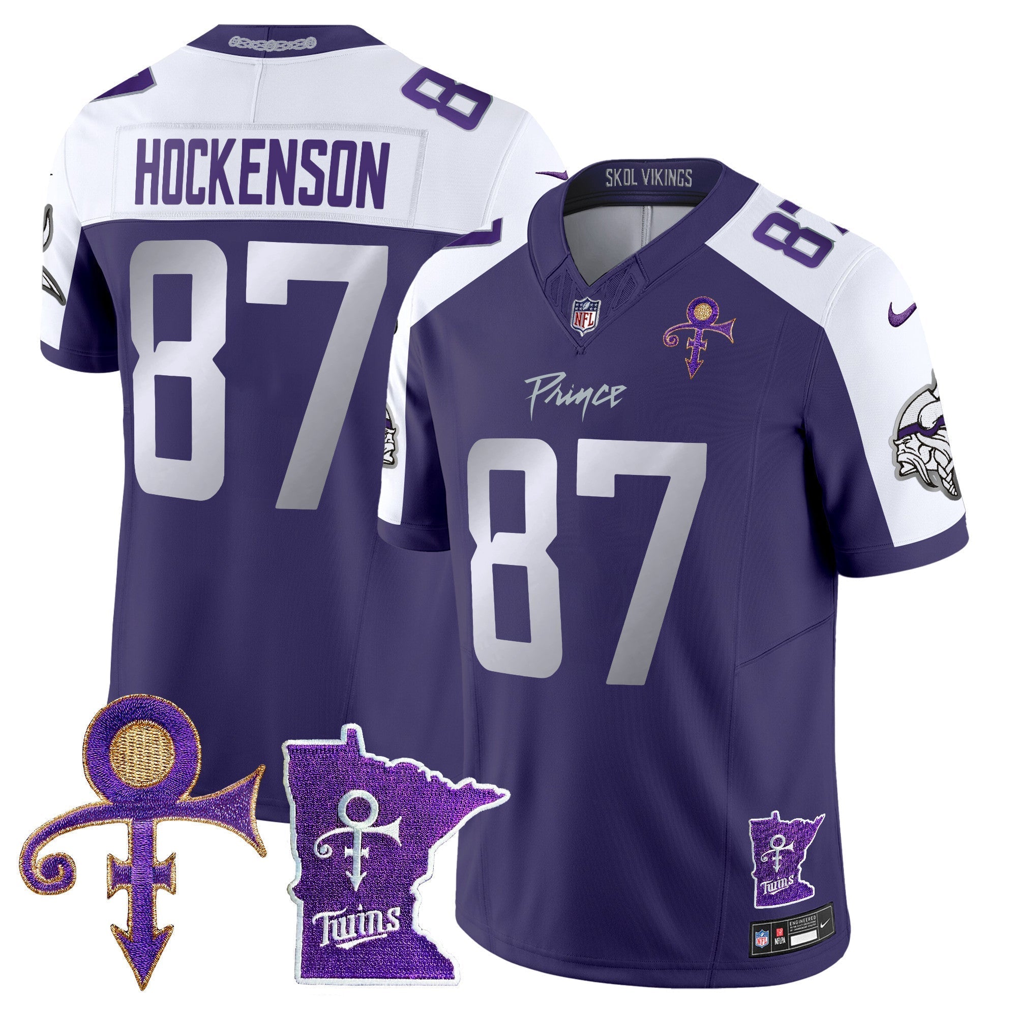 Men's Minnesota Vikings 2024 Prince Vapor Limited Jersey V2 - All Stitched