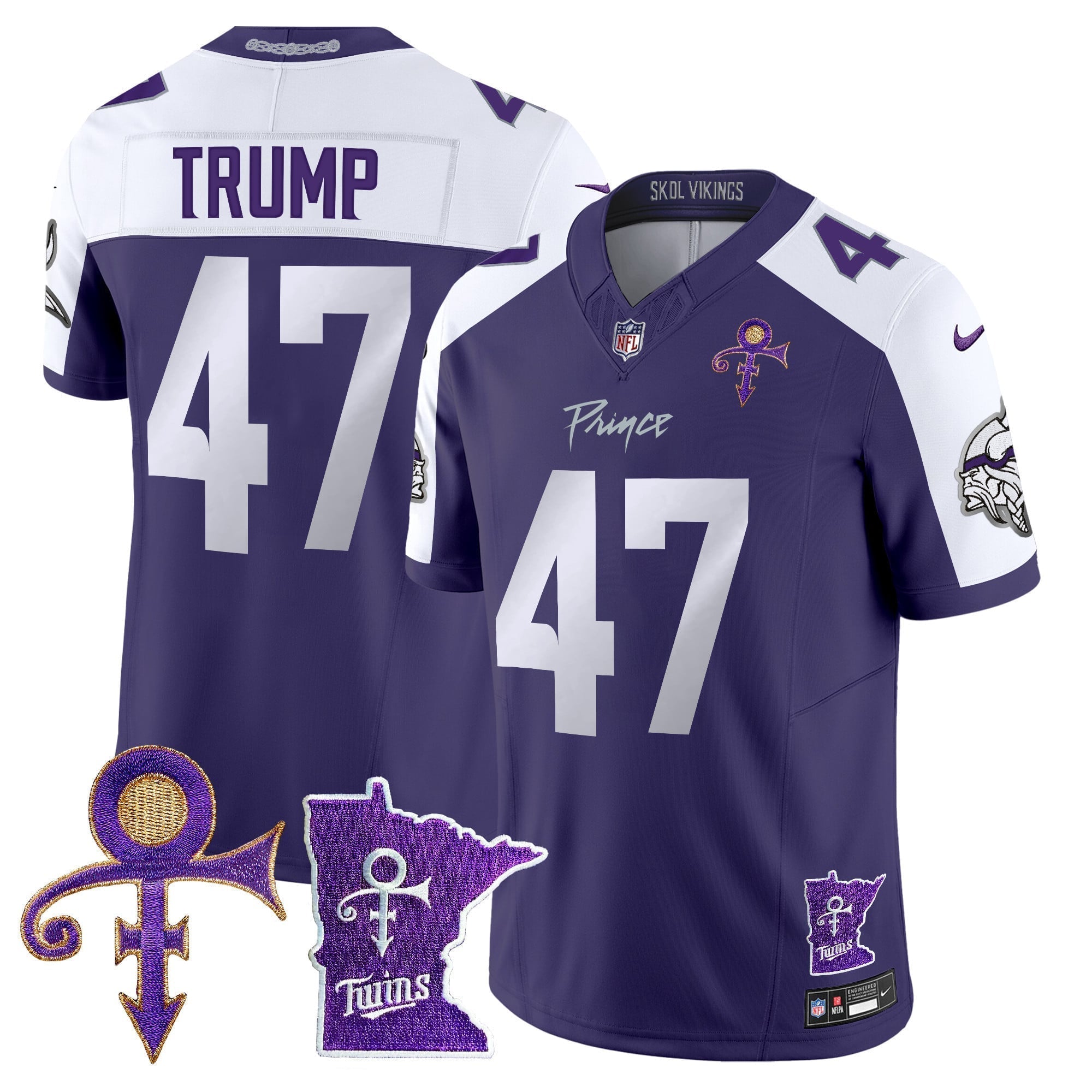 Men's Minnesota Vikings 2024 Prince Vapor Limited Jersey V2 - All Stitched
