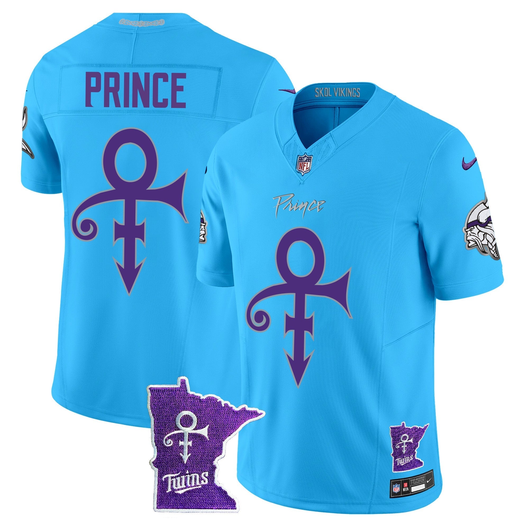 Men's Minnesota Vikings 2024 Prince Vapor Limited Jersey V2 - All Stitched