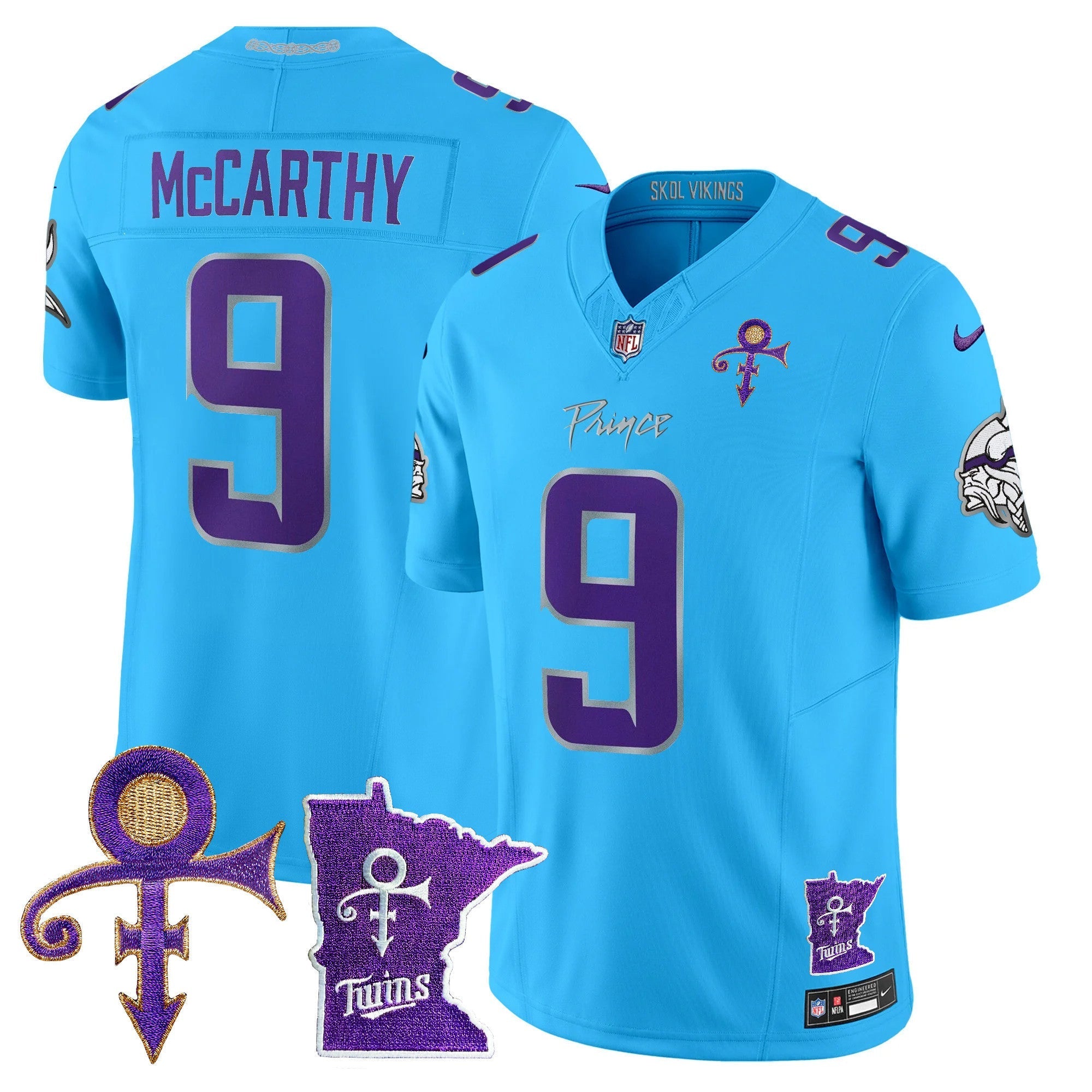 Men's Minnesota Vikings 2024 Prince Vapor Limited Jersey V2 - All Stitched