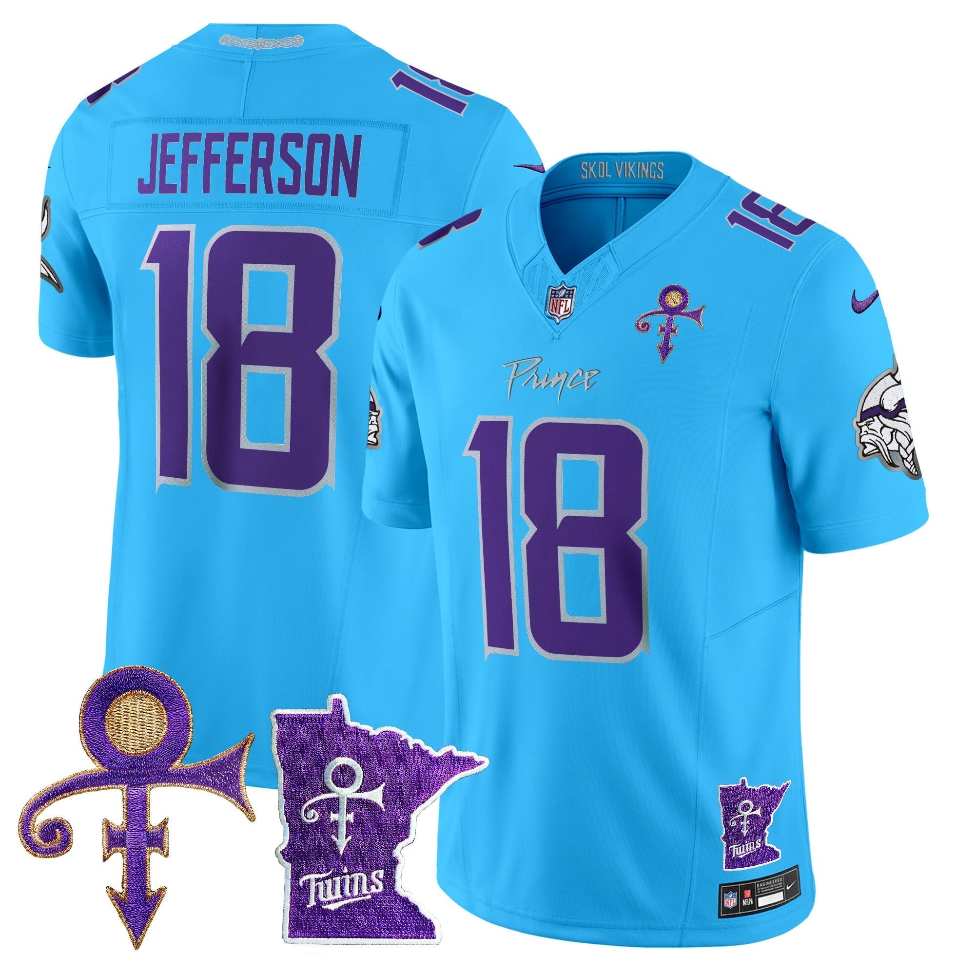Men's Minnesota Vikings 2024 Prince Vapor Limited Jersey V2 - All Stitched