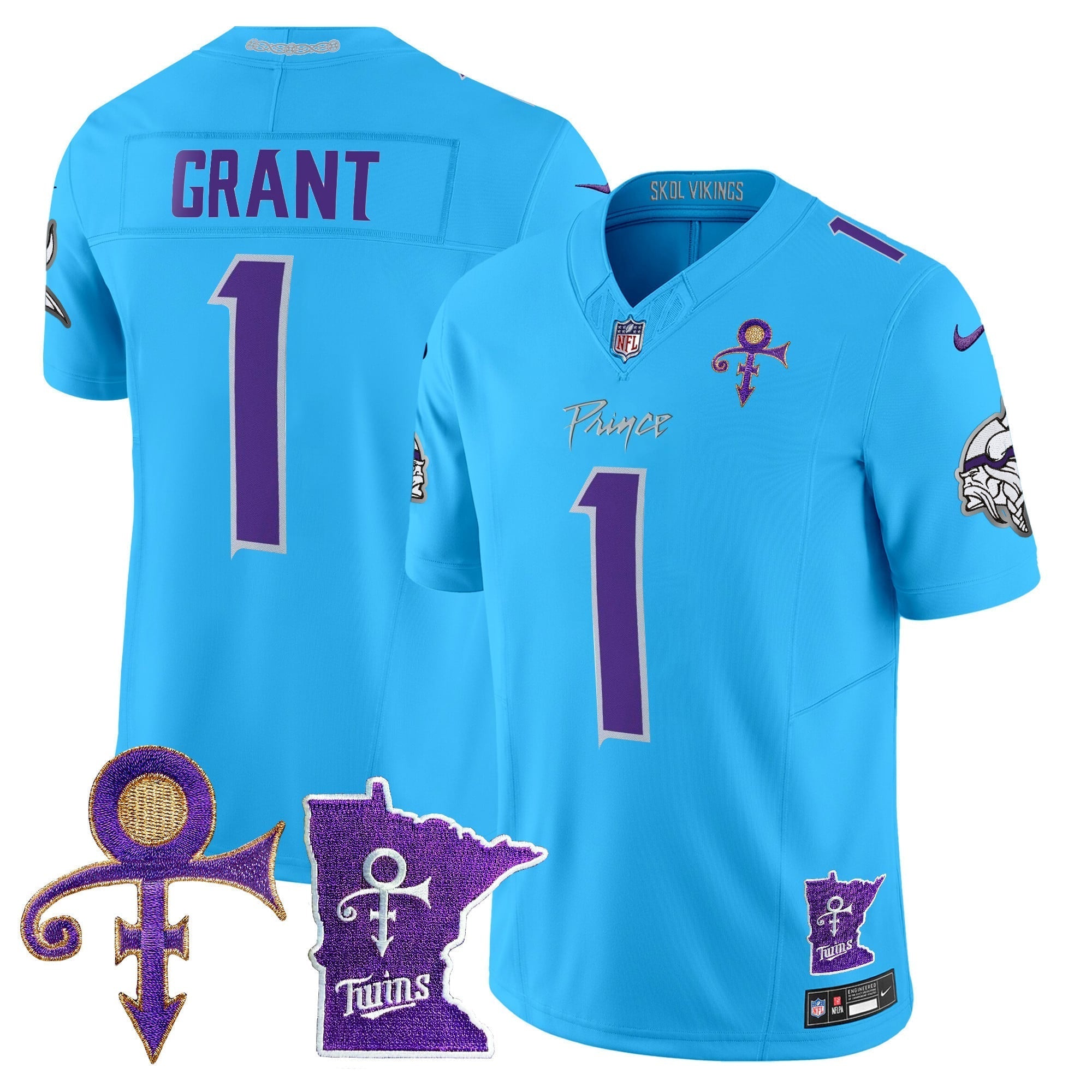 Men's Minnesota Vikings 2024 Prince Vapor Limited Jersey V2 - All Stitched