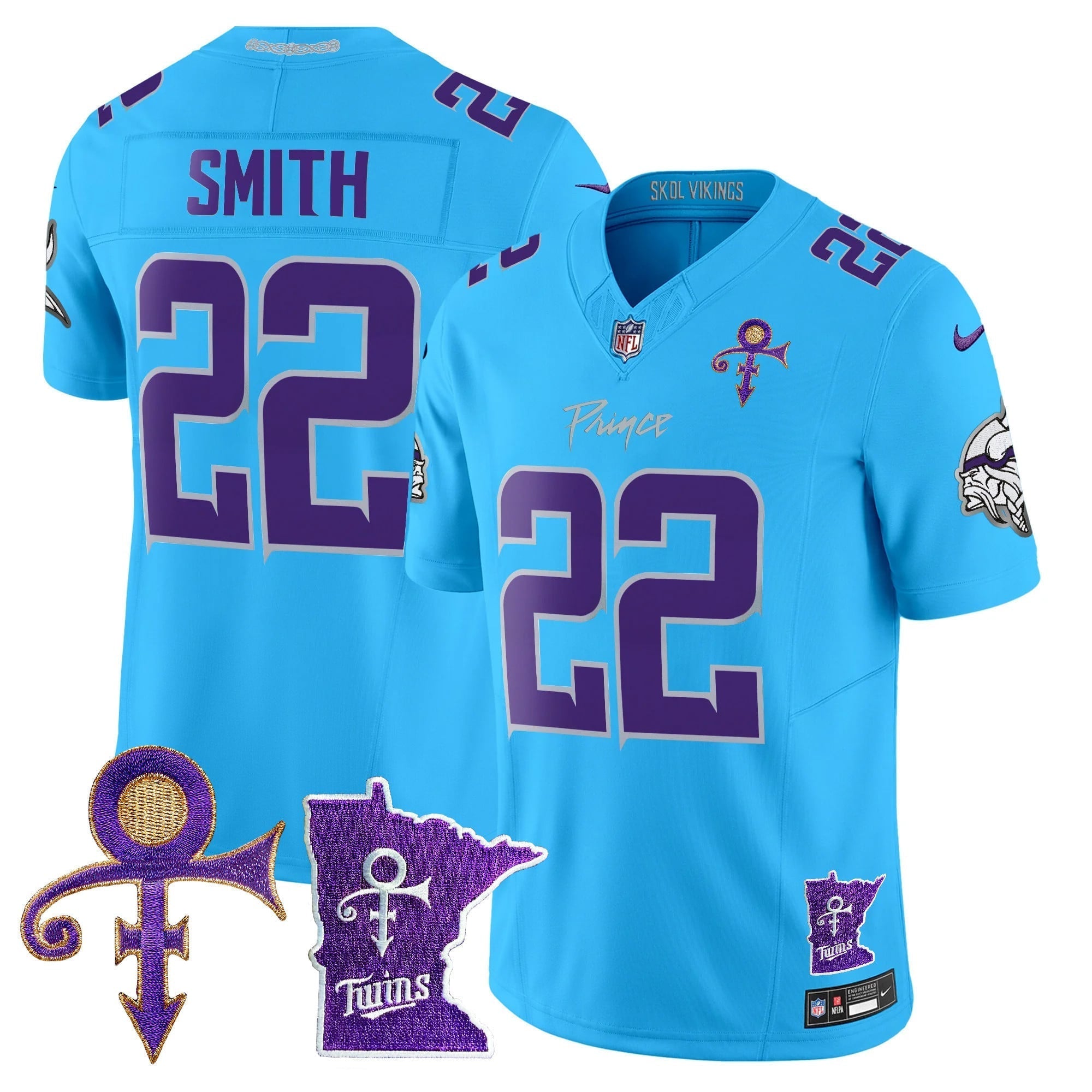Men's Minnesota Vikings 2024 Prince Vapor Limited Jersey V2 - All Stitched