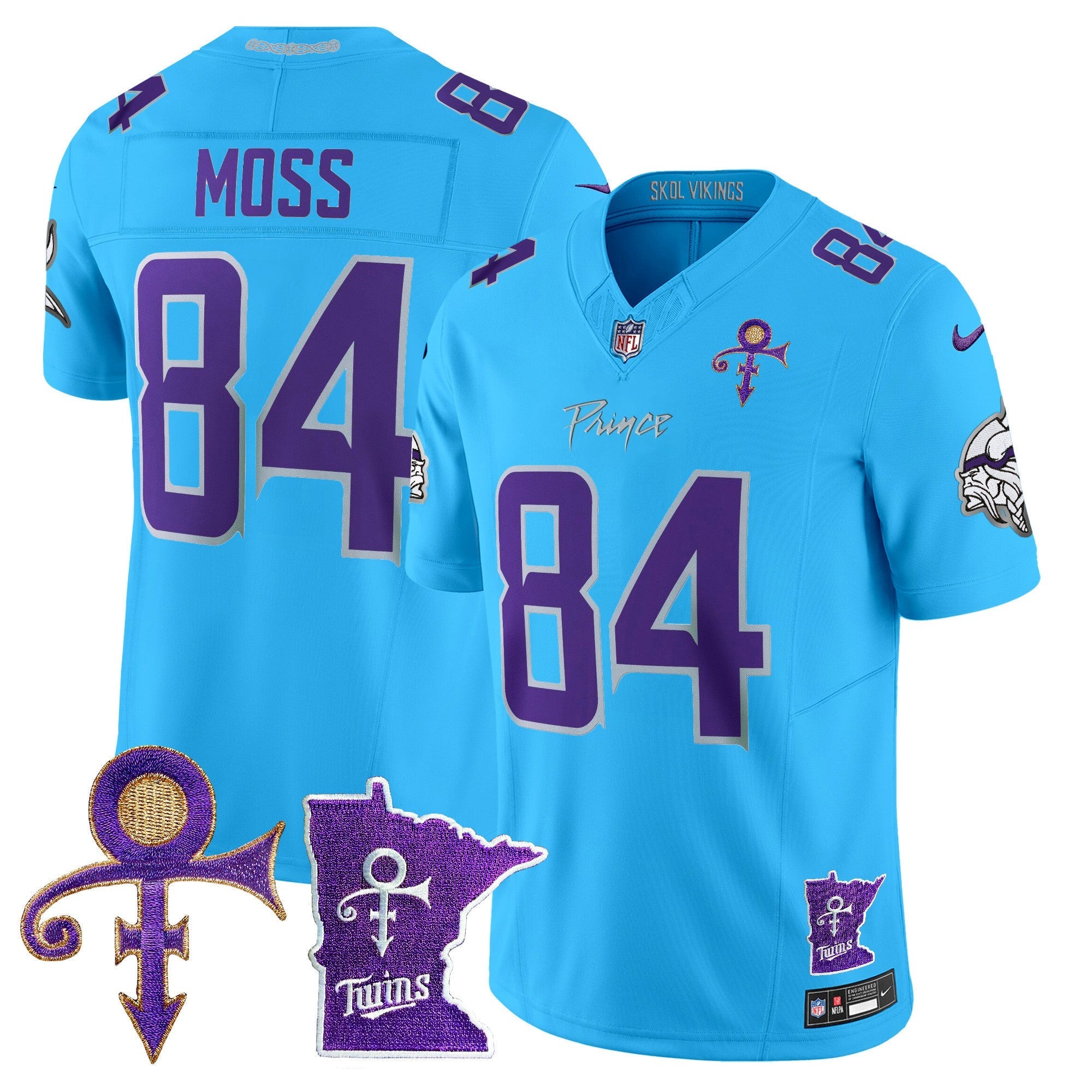 Men's Minnesota Vikings 2024 Prince Vapor Limited Jersey V2 - All Stitched