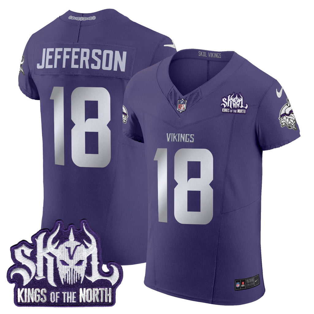 Men's Minnesota Vikings 2024 Winter Warrior Skol Patch Vapor Elite Jersey - All Stitched