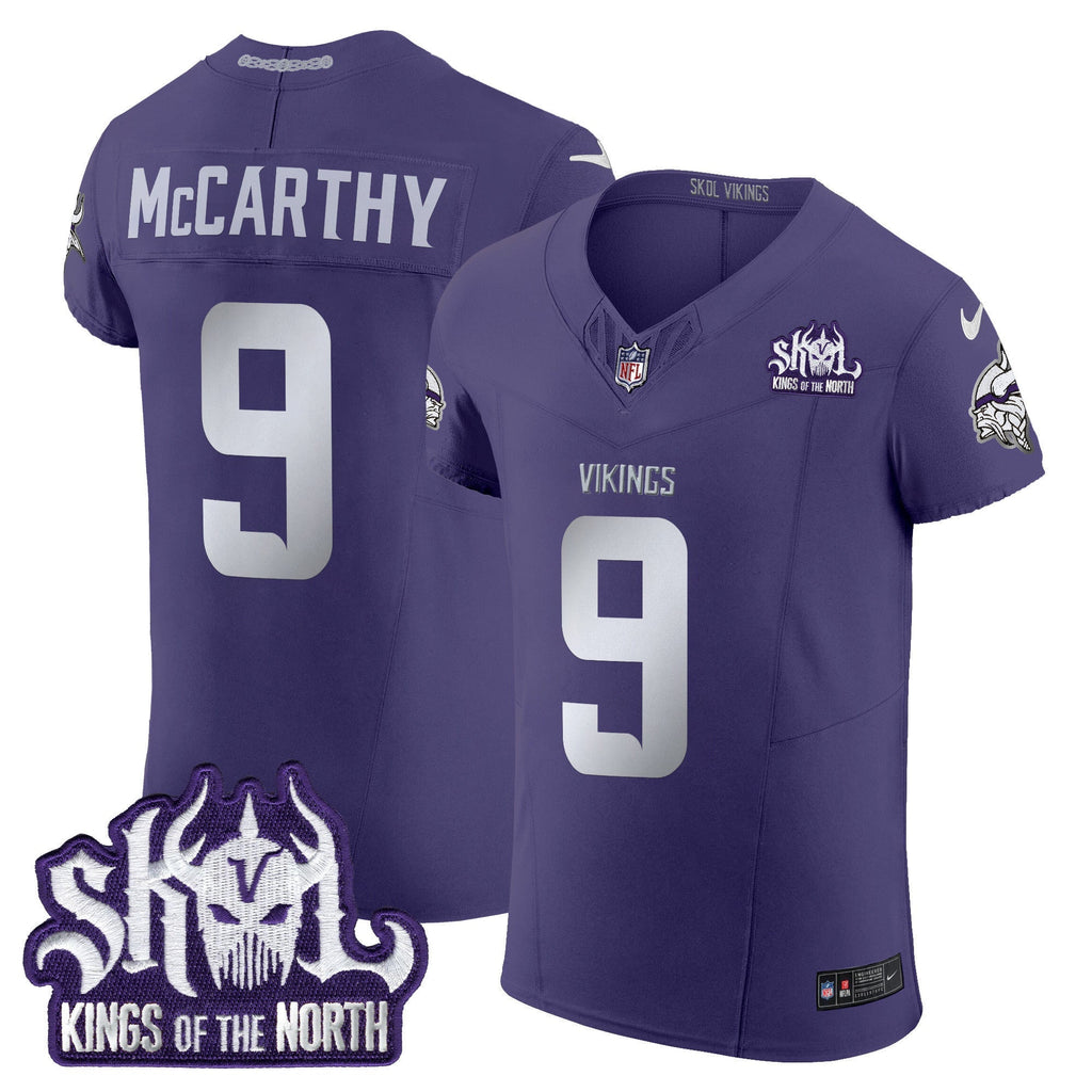 Men's Minnesota Vikings 2024 Winter Warrior Skol Patch Vapor Elite Jersey - All Stitched