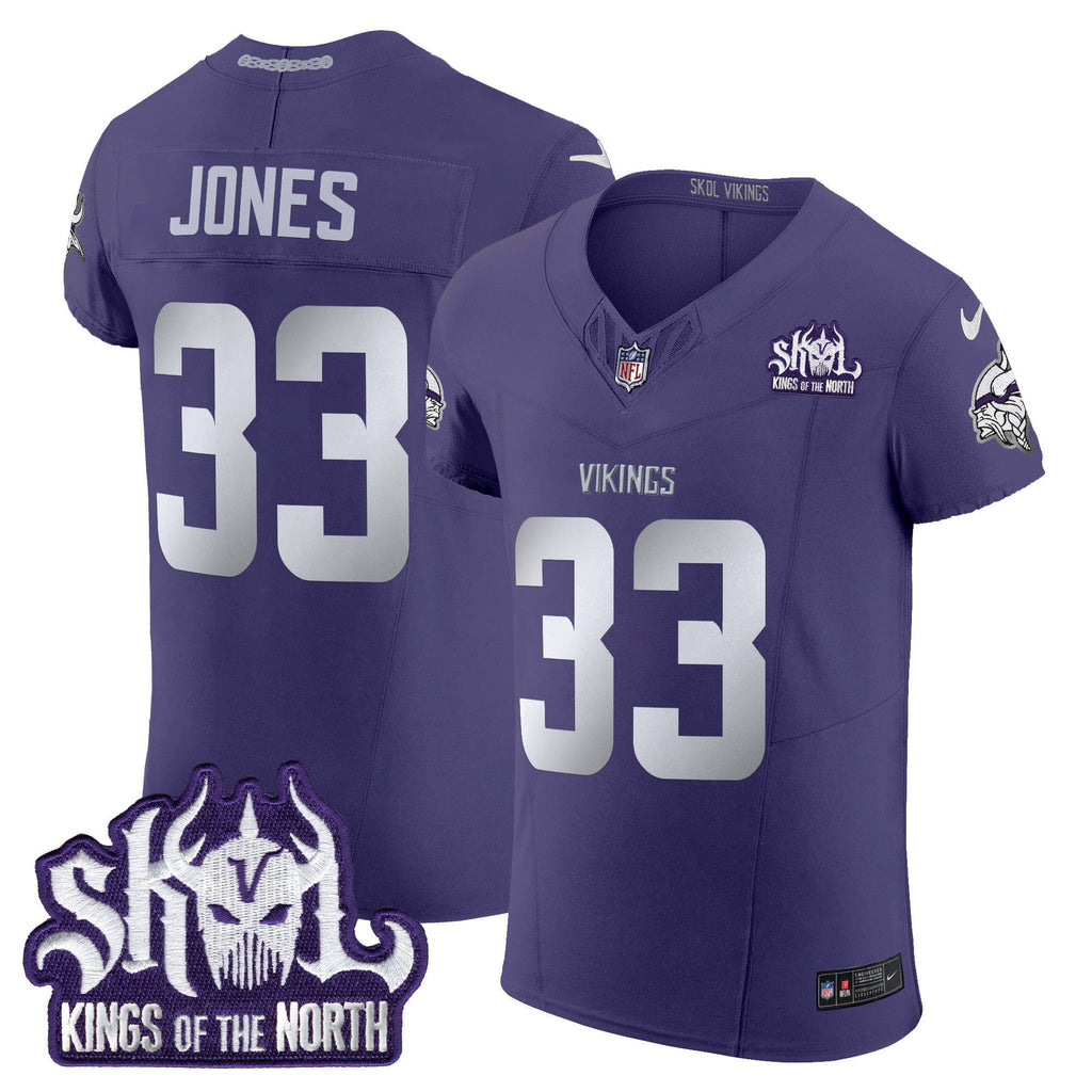 Men's Minnesota Vikings 2024 Winter Warrior Skol Patch Vapor Elite Jersey - All Stitched