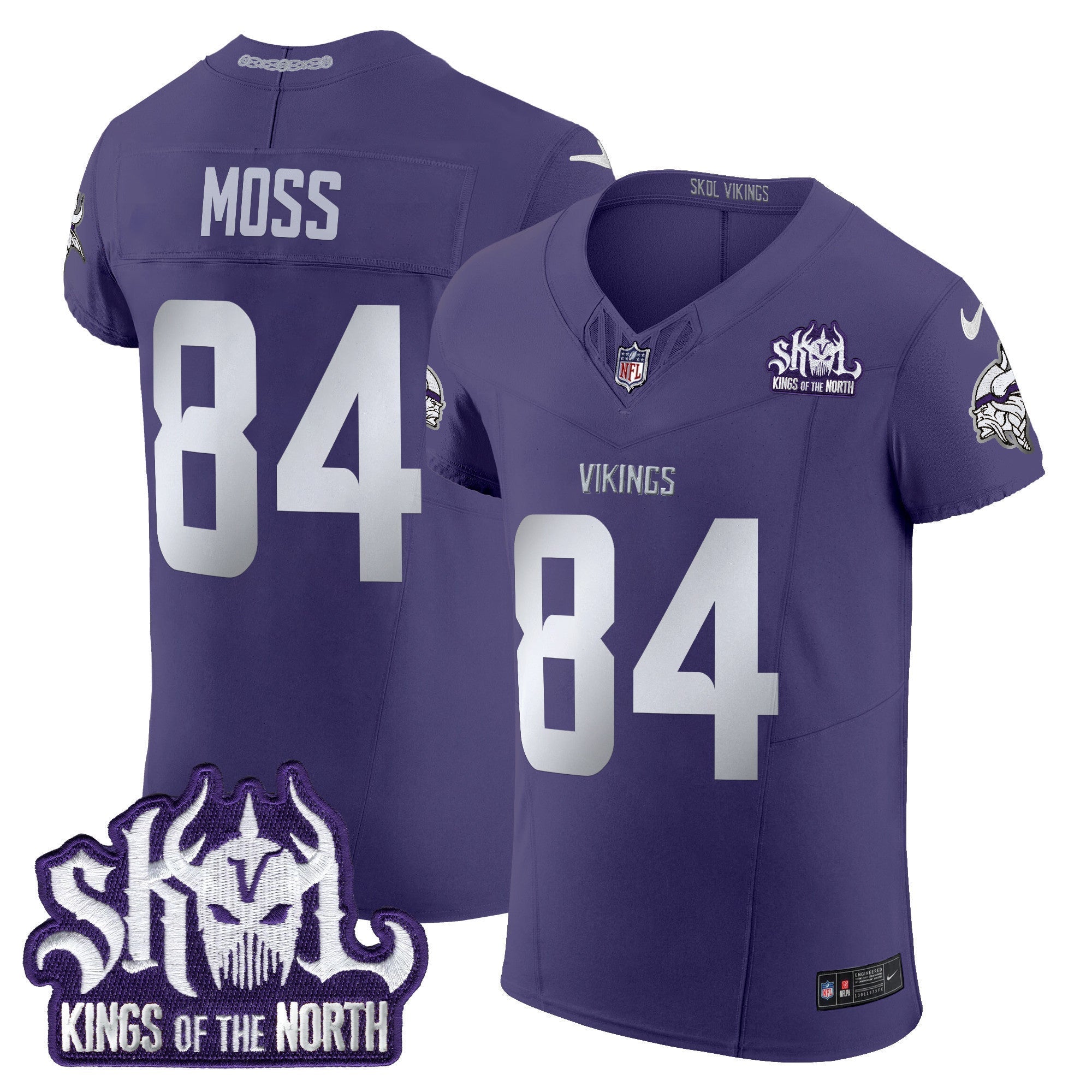 Men's Minnesota Vikings 2024 Winter Warrior Skol Patch Vapor Elite Jersey - All Stitched