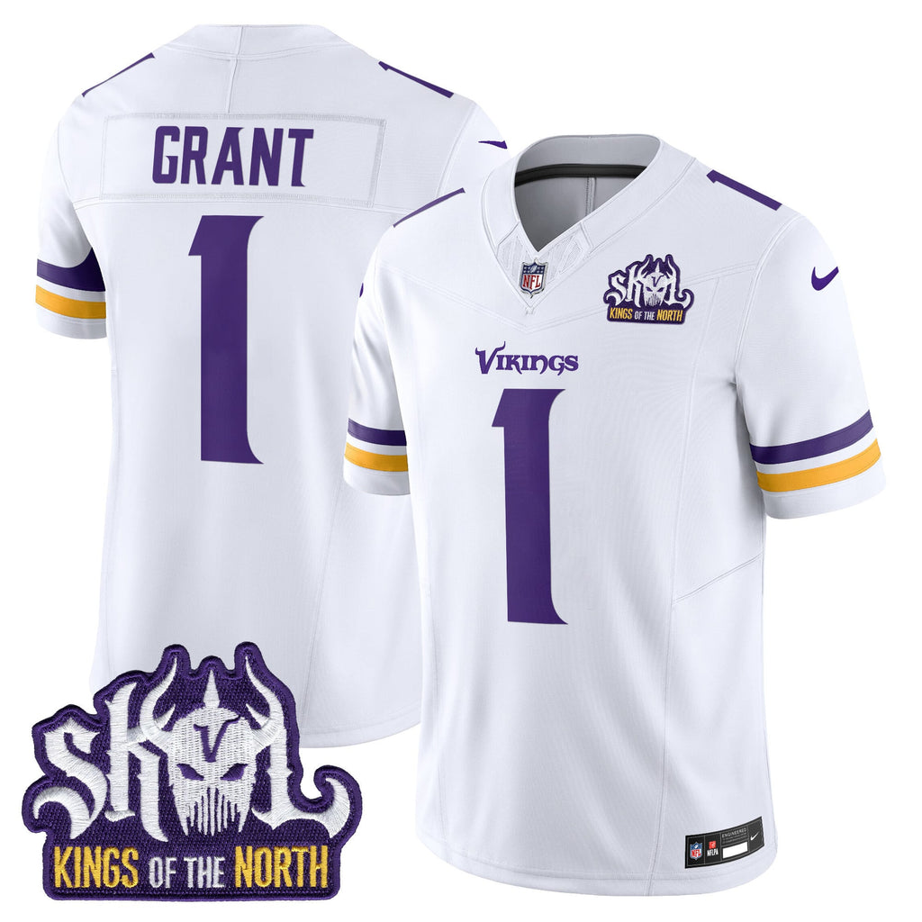 Men's Minnesota Vikings King Of The North Patch Vapor Limited Jersey - All Stitched