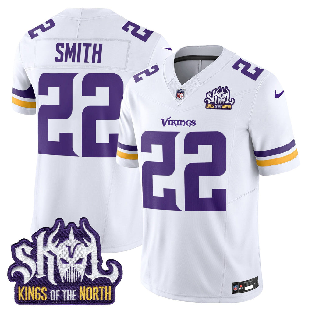 Men's Minnesota Vikings King Of The North Patch Vapor Limited Jersey - All Stitched