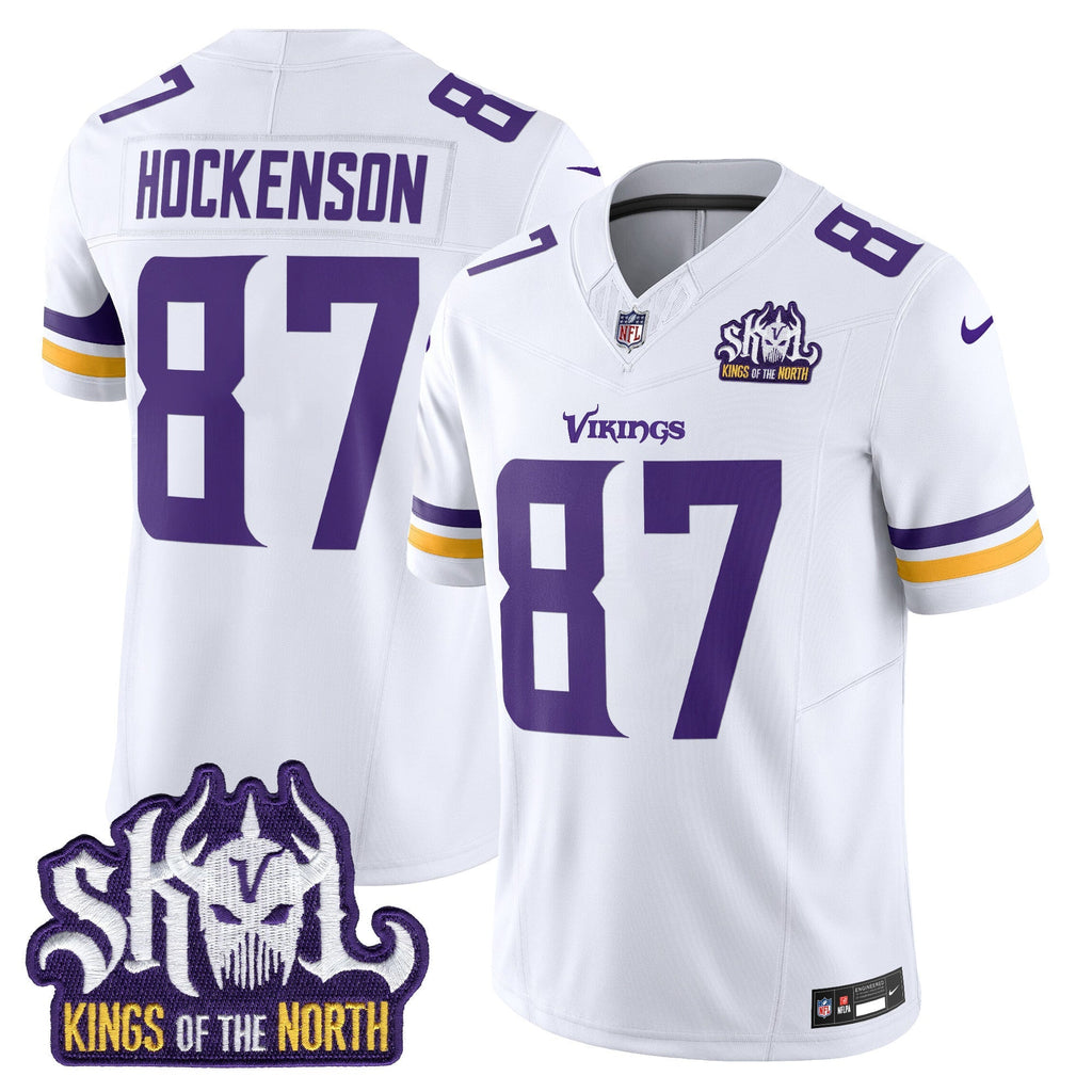Men's Minnesota Vikings King Of The North Patch Vapor Limited Jersey - All Stitched
