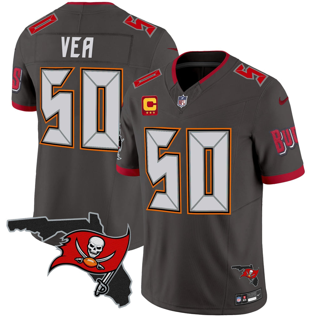 Men's Buccaneers Florida Patch Vapor Limited Jersey V2 - All Stitched