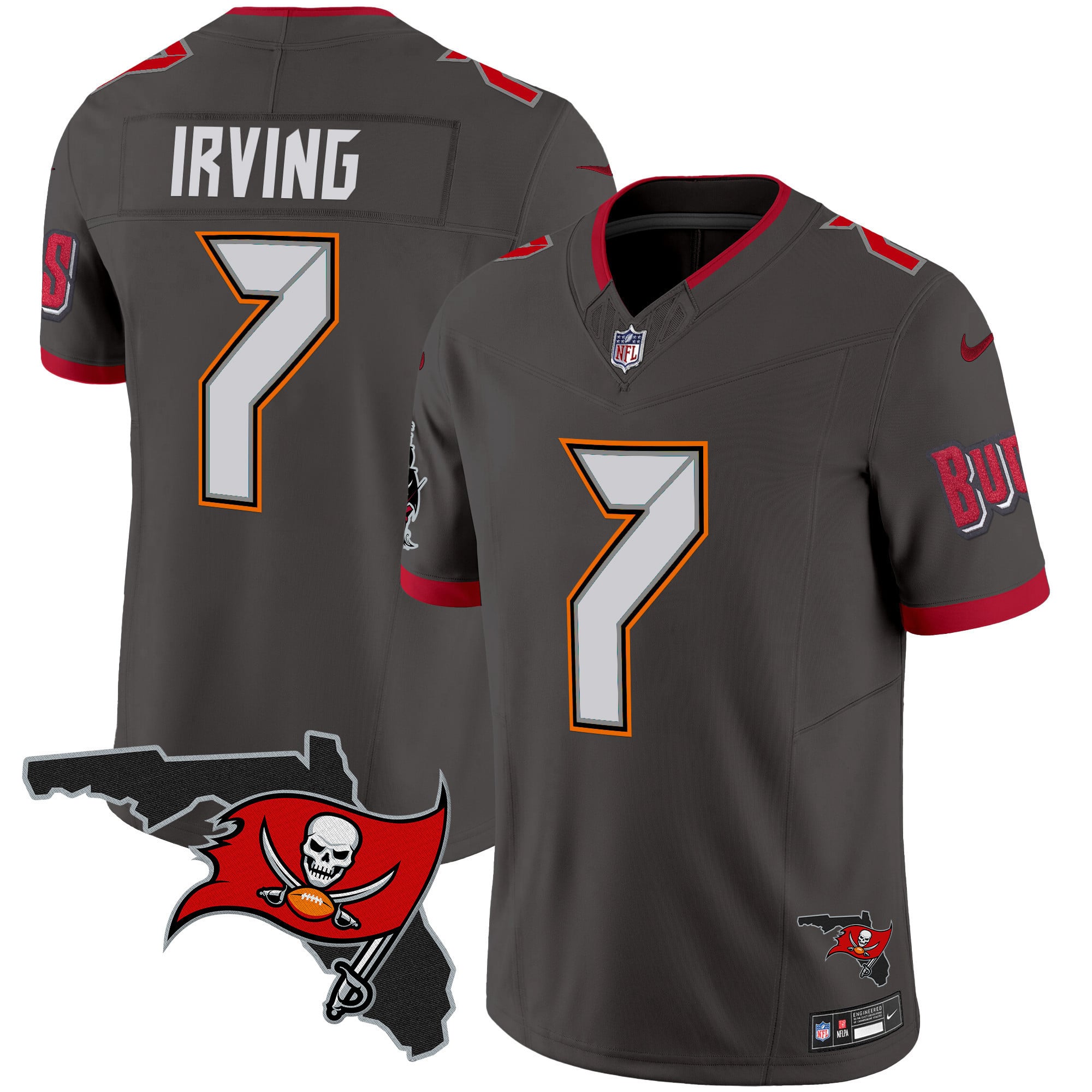 Men's Buccaneers Florida Patch Vapor Limited Jersey V2 - All Stitched