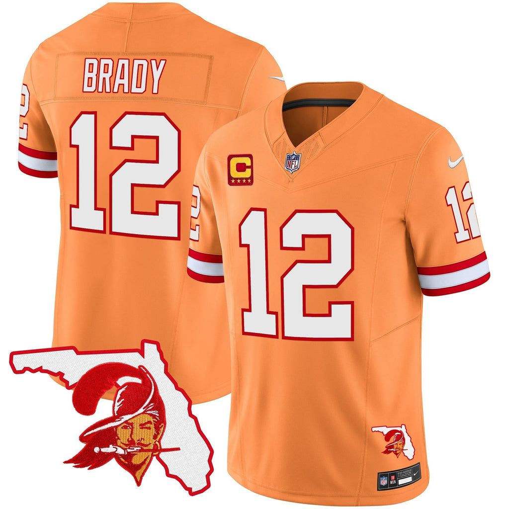 Men's Buccaneers Florida Patch Vapor Limited Jersey V2 - All Stitched