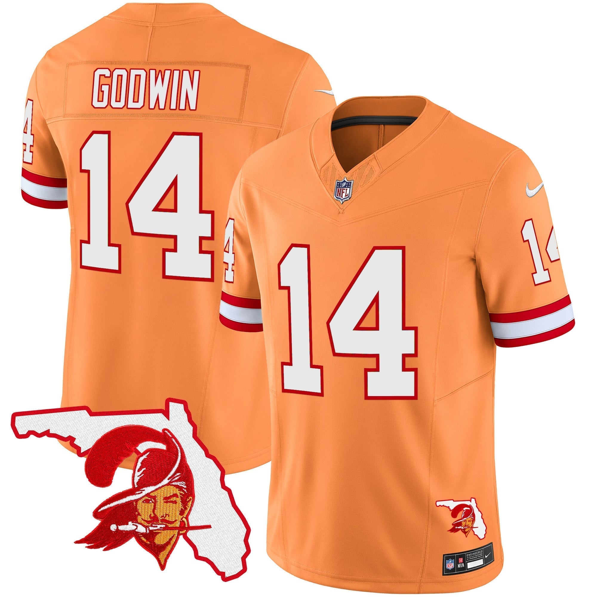 Men's Buccaneers Florida Patch Vapor Limited Jersey V2 - All Stitched