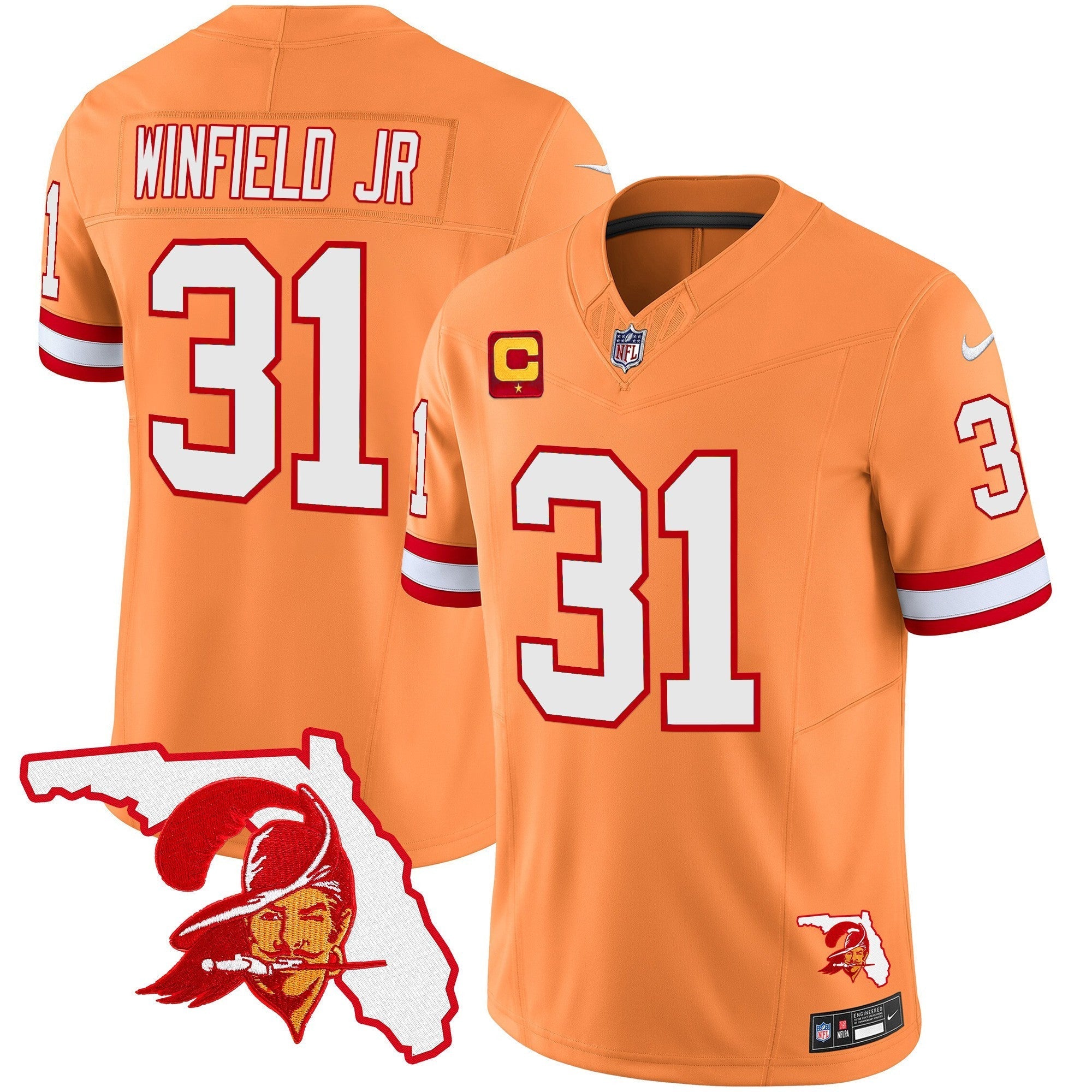 Men's Buccaneers Florida Patch Vapor Limited Jersey V2 - All Stitched