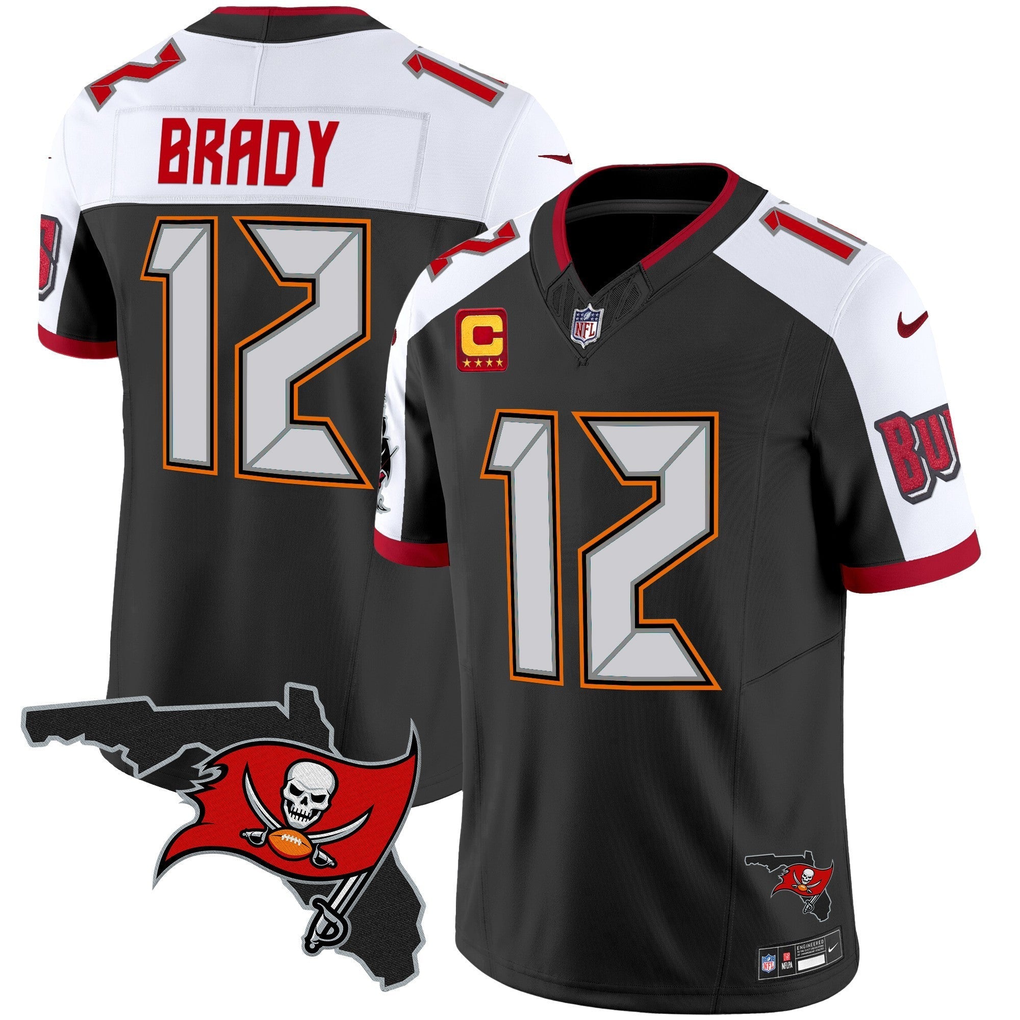 Men's Buccaneers Florida Patch Vapor Limited Jersey V2 - All Stitched