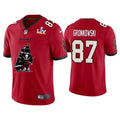 Rob Gronkowski Tampa Bay Buccaneers Super Bowl LV Champions Team Logo Jersey - All Stitched