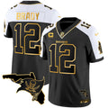 Men's Buccaneers Florida Patch Vapor Gold Jersey - All Stitched