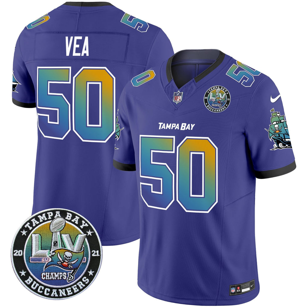 Men's Buccaneers Tampa City Super Bowl LIV Patch Vapor Limited Jersey - All Stitched