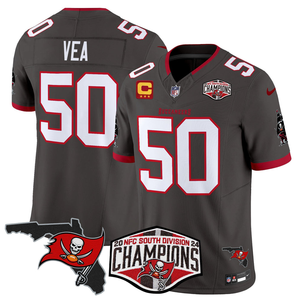 Men's Buccaneers 2024 NFC South Division Champions Patch Vapor Limited Jersey - All Stitched