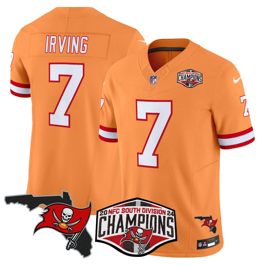 Men's Buccaneers 2024 NFC South Division Champions Patch Vapor Limited Jersey - All Stitched