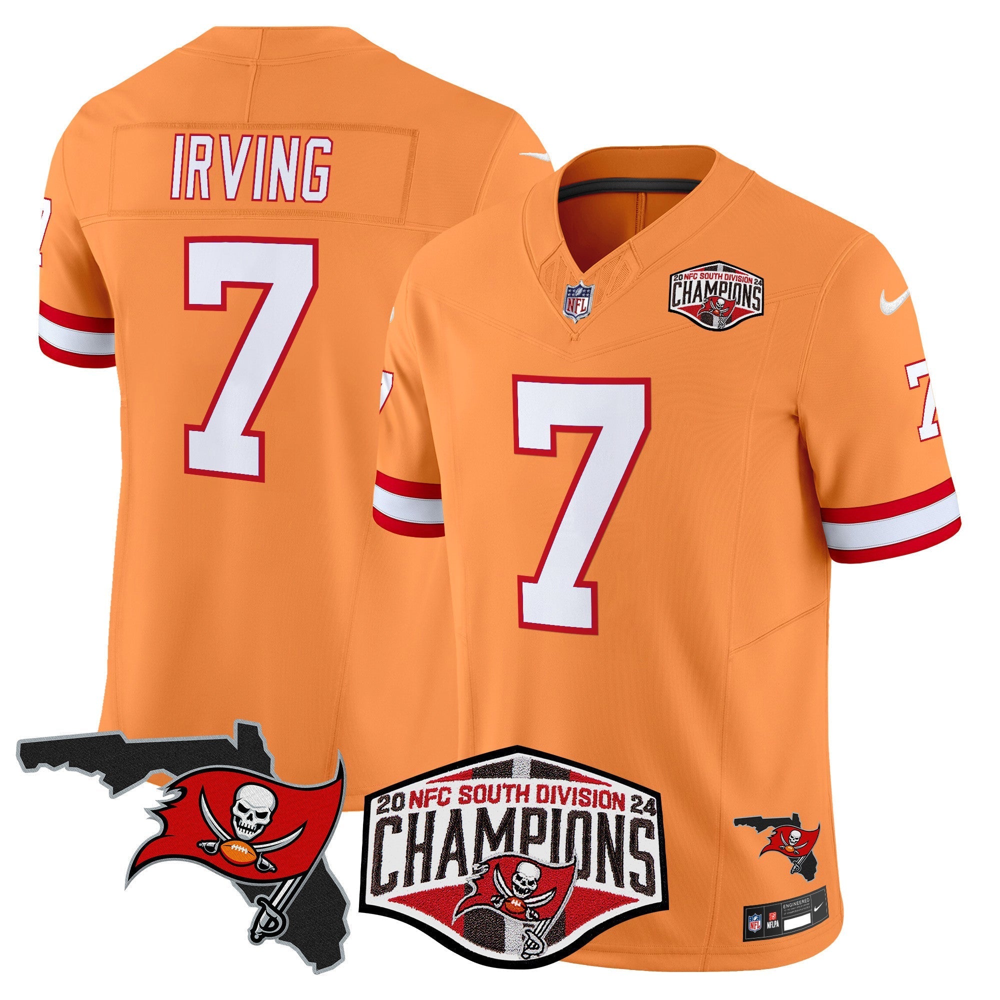 Men's Buccaneers 2024 NFC South Division Champions Patch Vapor Limited Jersey - All Stitched