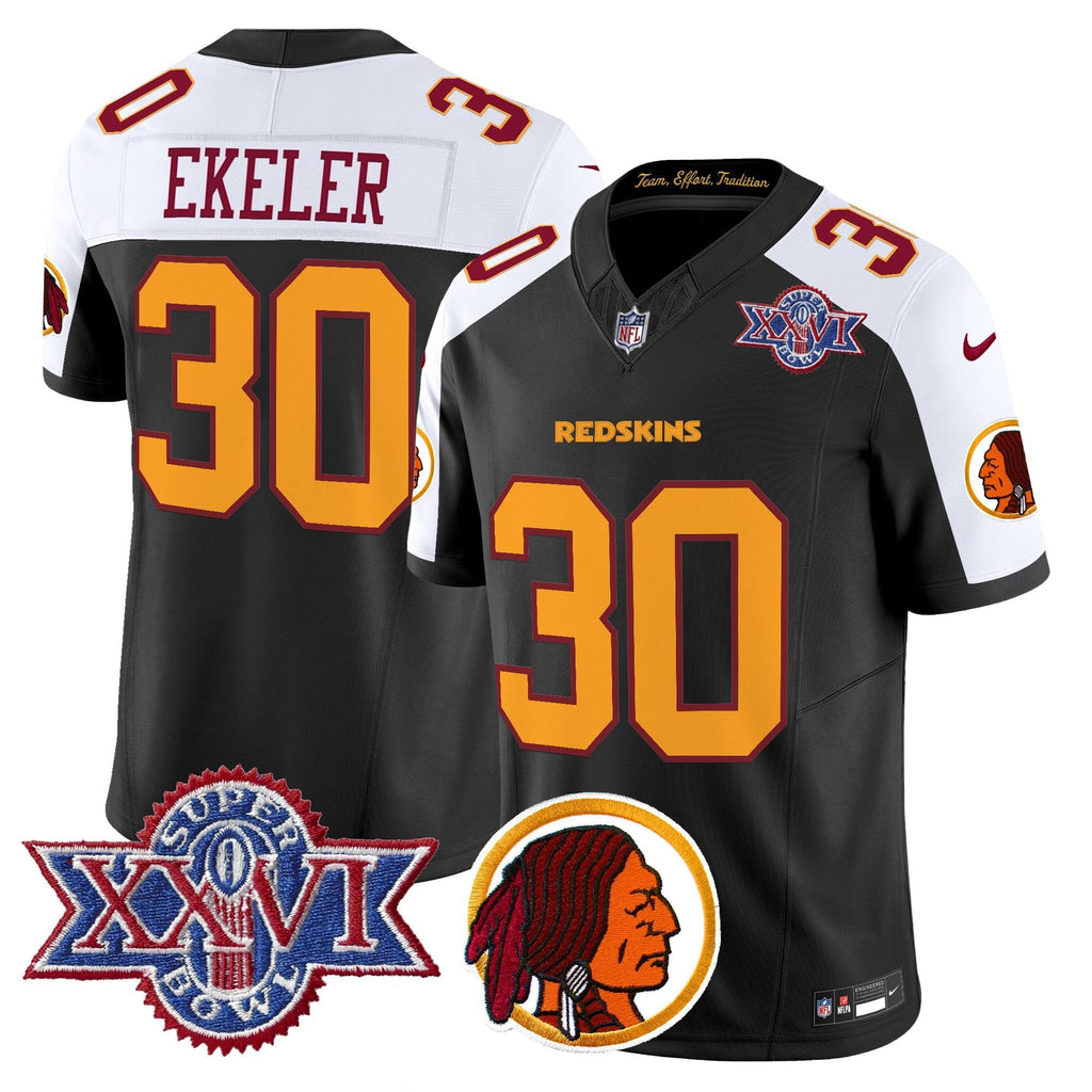 Men's Washington Redskins Throwback 1992 Super Bowl XXVI Patch Vapor Limited Jersey V2 - All Stitched