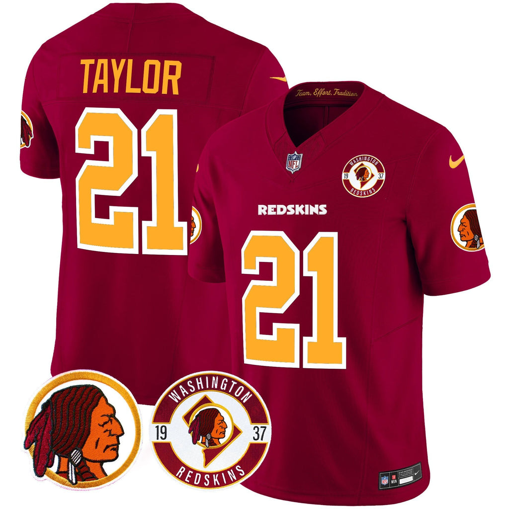 Men's Washington Redskins 2024 Vapor Limited Jersey - Est. 1937 Patch - All Stitched