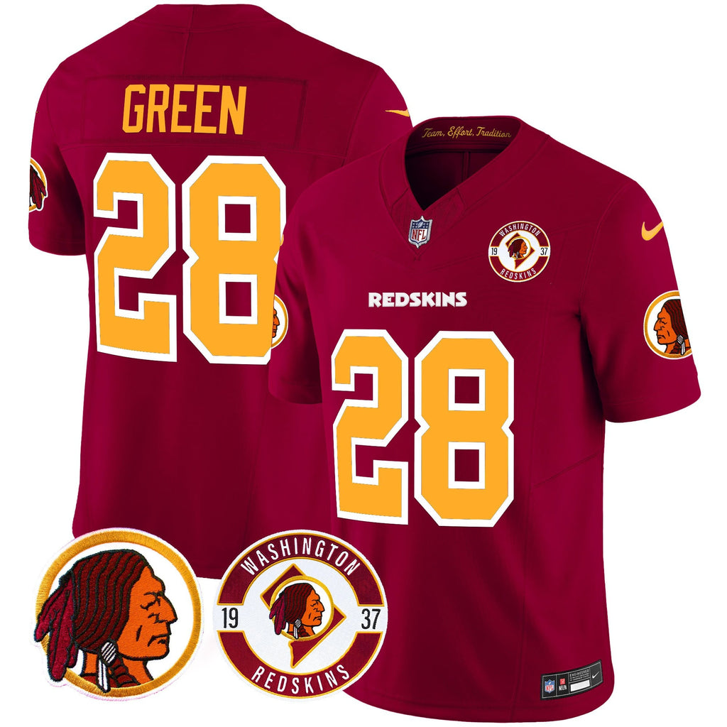Men's Washington Redskins 2024 Vapor Limited Jersey - Est. 1937 Patch - All Stitched