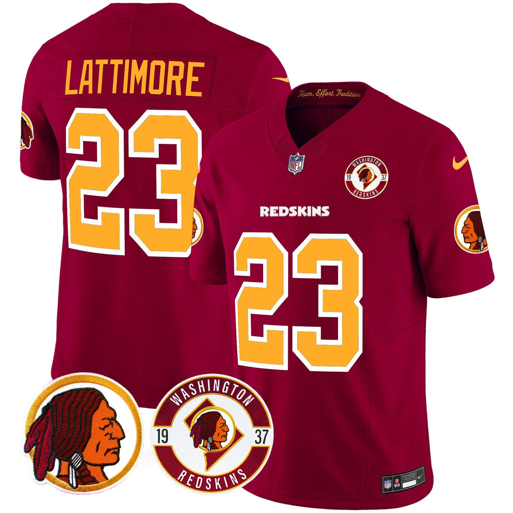 Men's Washington Redskins 2024 Vapor Limited Jersey - Est. 1937 Patch - All Stitched