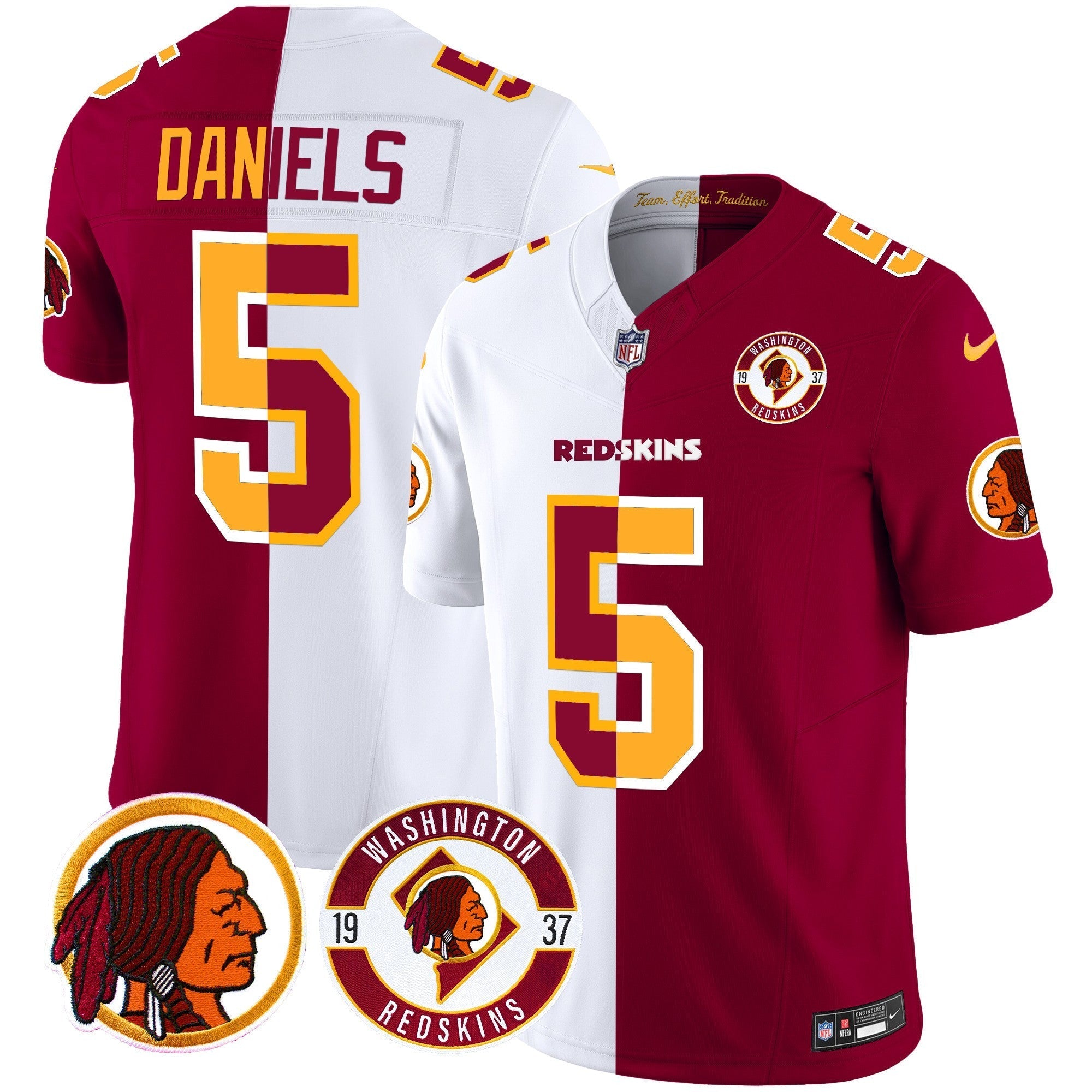 Men's Washington Redskins 2024 Vapor Limited Jersey - Est. 1937 Patch - All Stitched