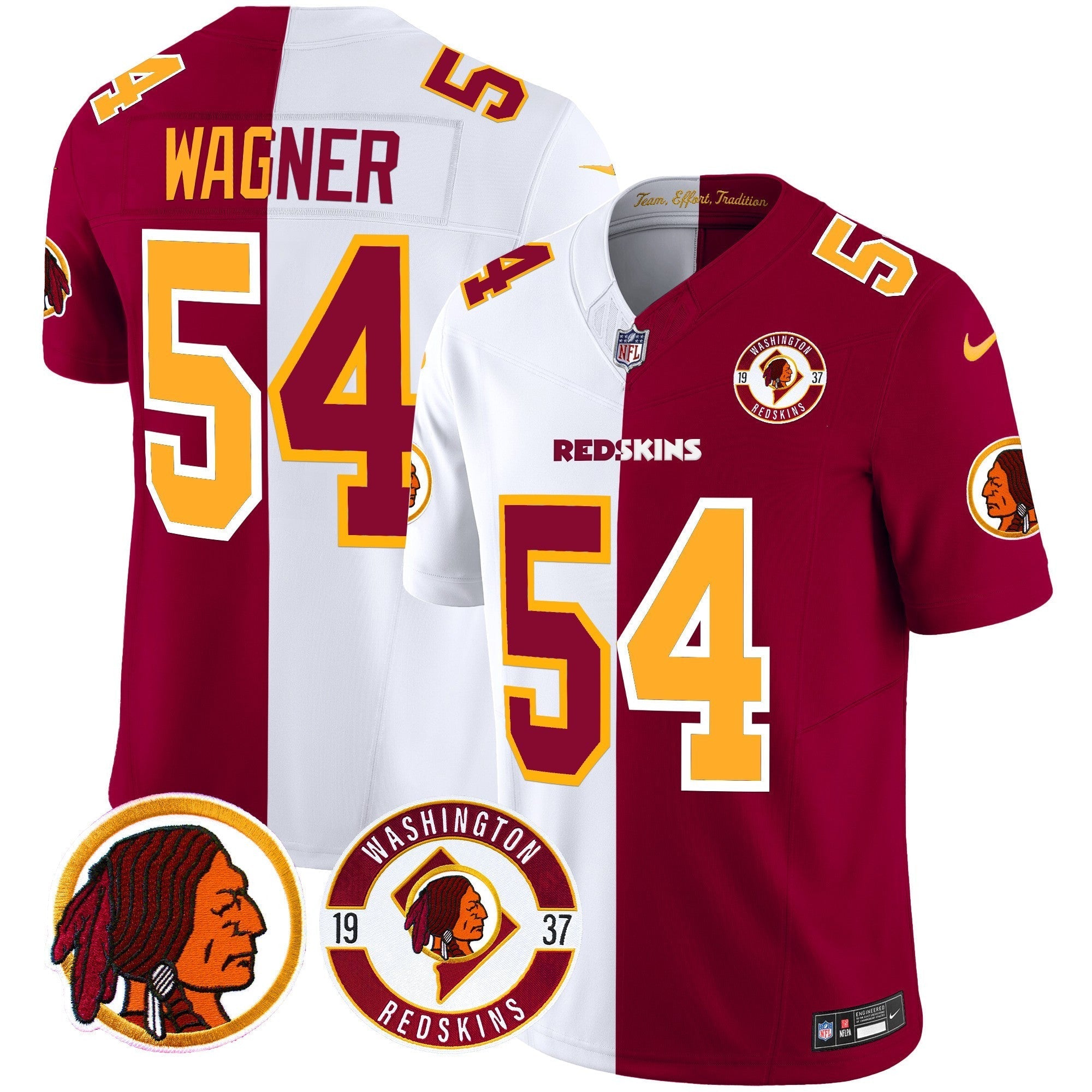 Men's Washington Redskins 2024 Vapor Limited Jersey - Est. 1937 Patch - All Stitched
