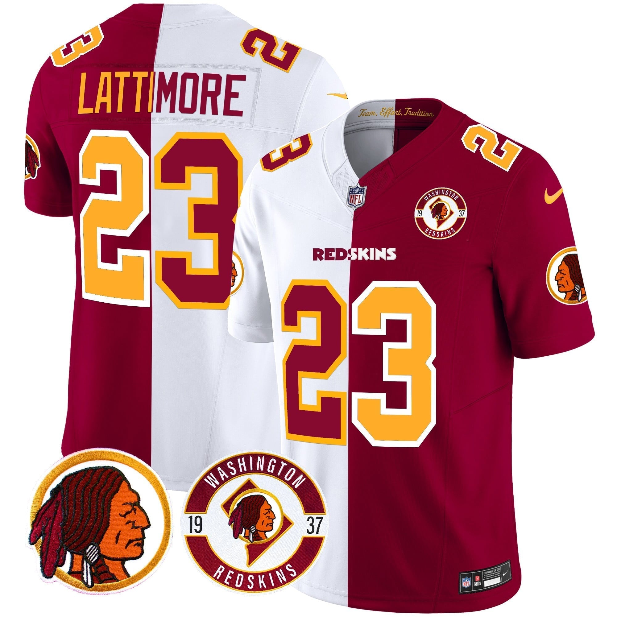 Men's Washington Redskins 2024 Vapor Limited Jersey - Est. 1937 Patch - All Stitched