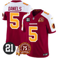 Men's Washington Redskins 75th & Sean Taylor Patch Vapor Limited Jersey - All Stitched