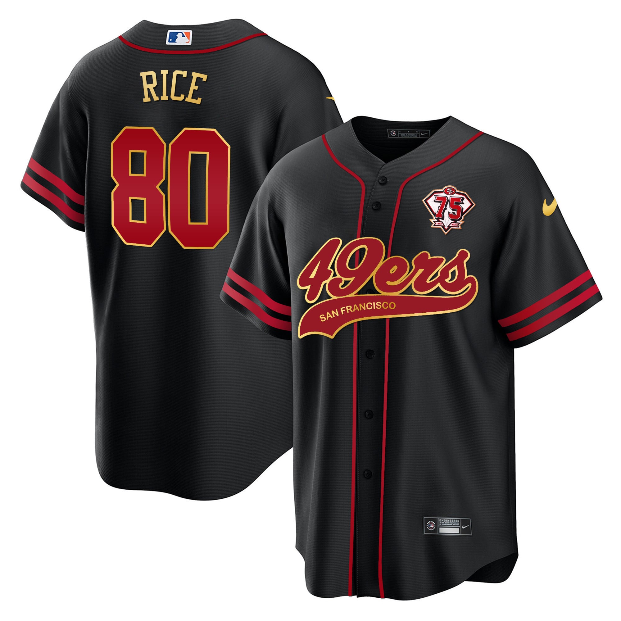 Men's 49ers Cool Base Gold Limited Jersey V2 - All Stitched