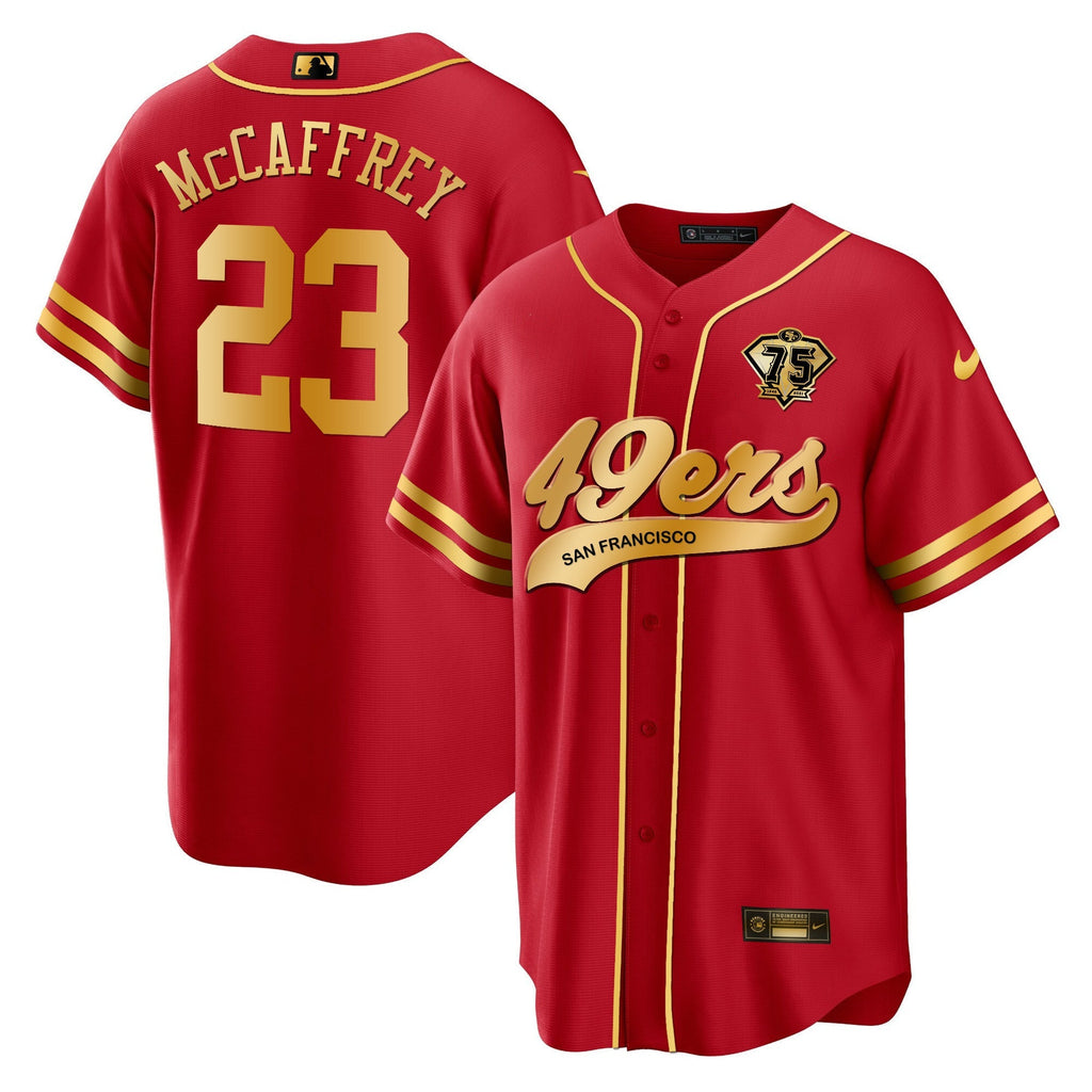 Men's 49ers Cool Base Gold Limited Jersey V2 - All Stitched
