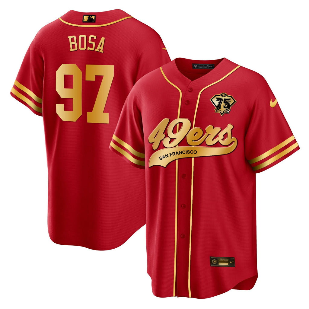 Men's 49ers Cool Base Gold Limited Jersey V2 - All Stitched