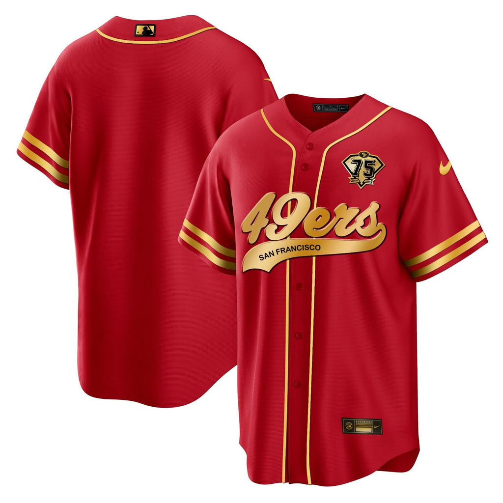 Men's 49ers Cool Base Gold Limited Jersey V2 - All Stitched