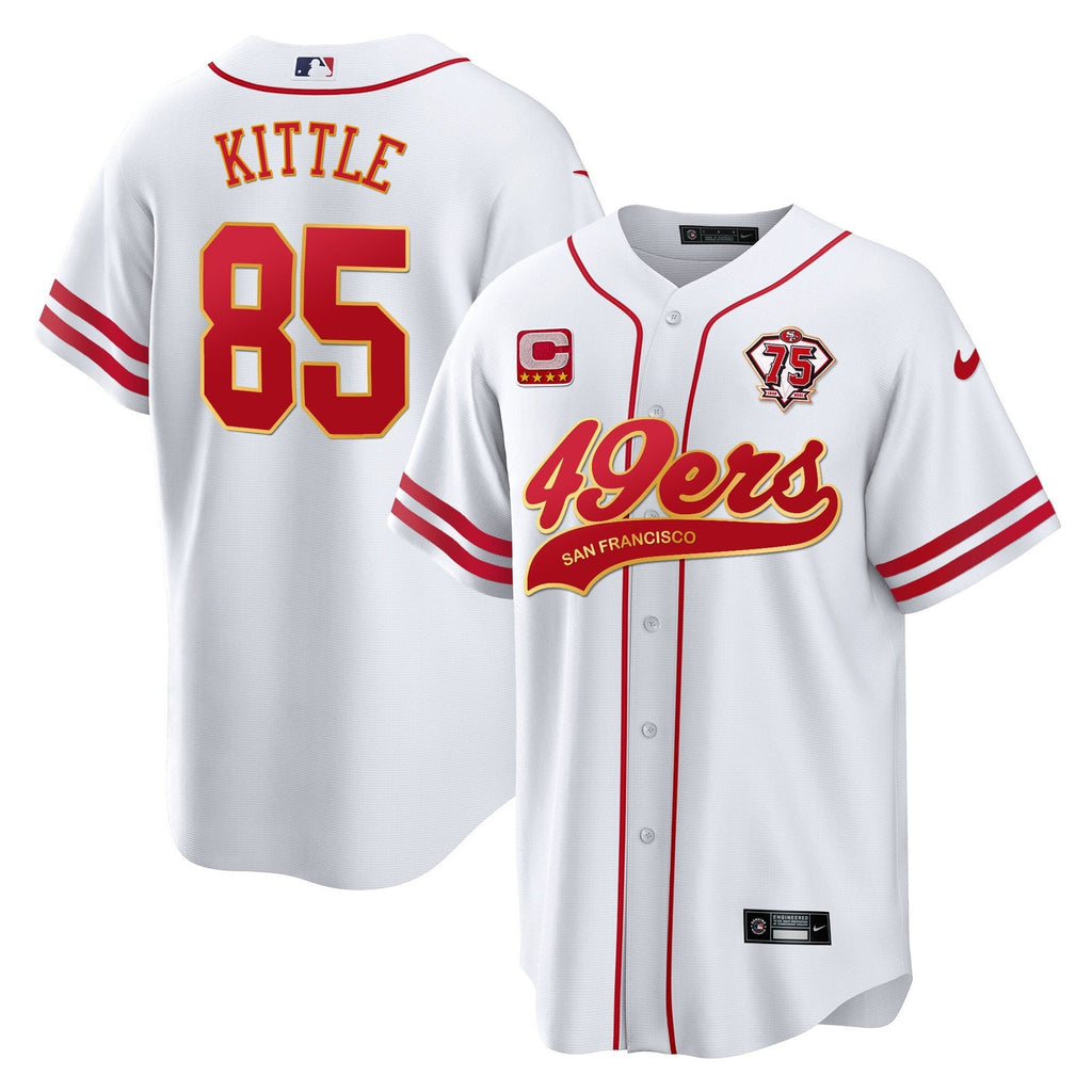 Men's 49ers Cool Base Gold Limited Jersey V2 - All Stitched