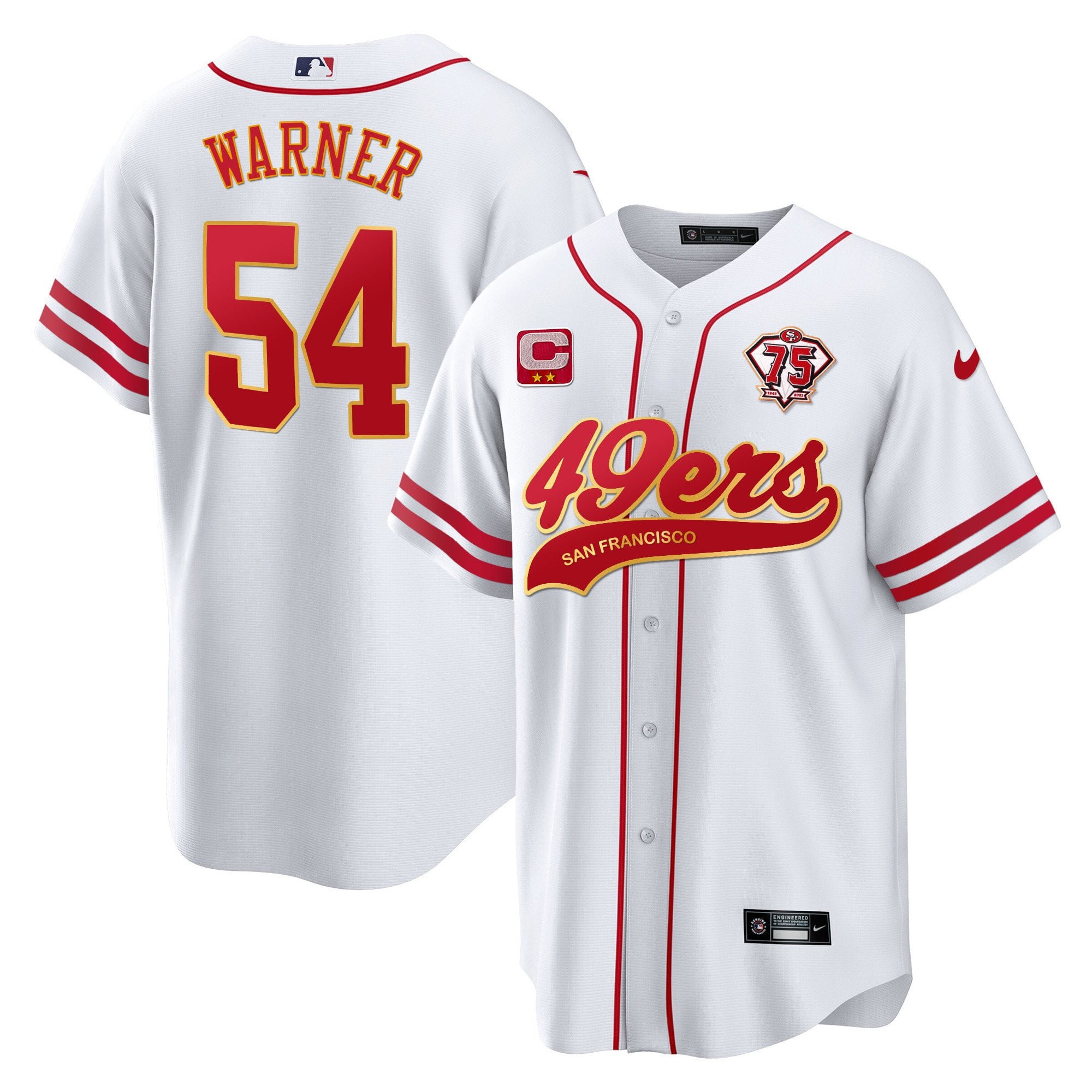 Men's 49ers Cool Base Gold Limited Jersey V2 - All Stitched