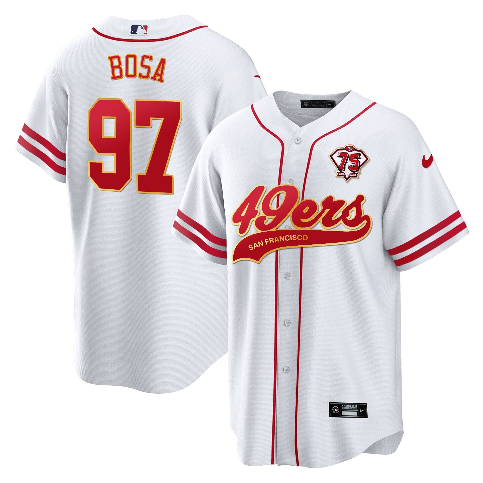 Men's 49ers Cool Base Gold Limited Jersey V2 - All Stitched
