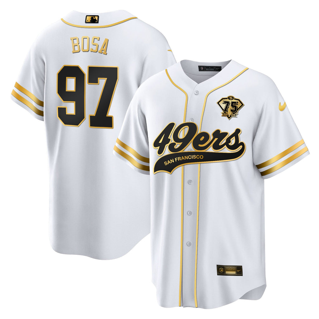 Men's 49ers Cool Base Gold Limited Jersey V2 - All Stitched